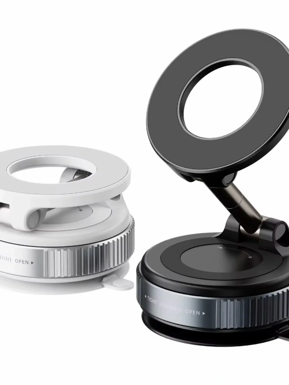 Portable Ring Light Phone Holder - Black and White